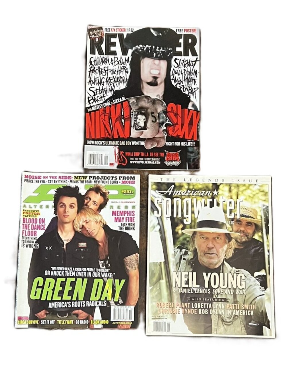 Vintage Rock Magazines: Revolver, Alternative Press, American Songwriter